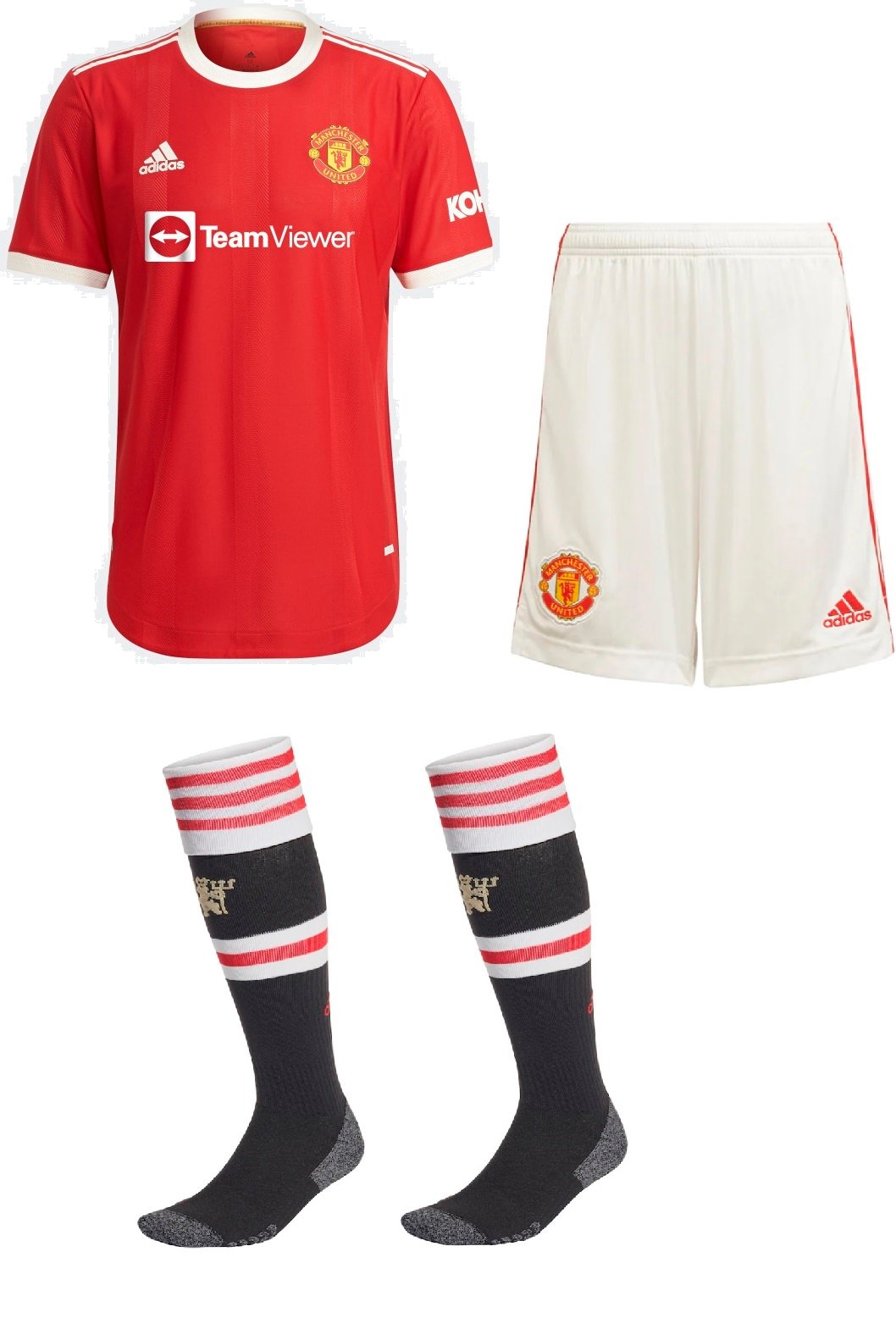 Kit adulto I Manchester United 2021 2022 Adidas oficial